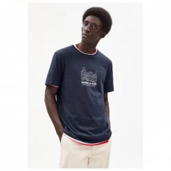 ARMEDANGELS - Jaames Our Laand - T-shirt 9 ARMEDANGELS - Jaames Our Laand - T-shirt -Vêtements outdoor Soldes Boutique armedangels jaames our laand t shirt detail 2