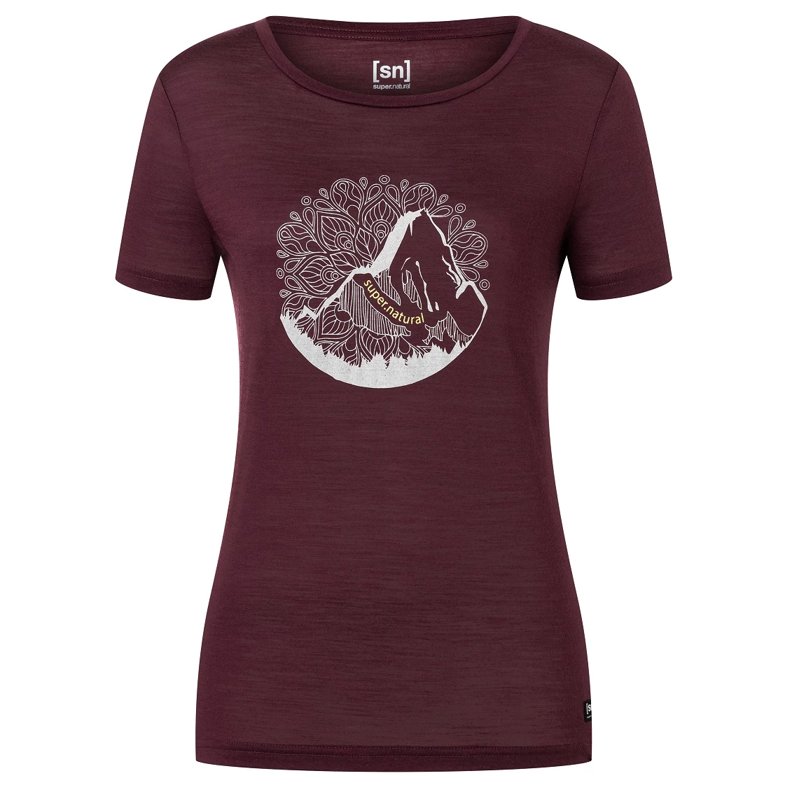 Super.natural - Women's Mountain Mandala Tee - T-shirt en laine mérinos 6 Super.natural - Women's Mountain Mandala Tee - T-shirt en laine mérinos – Image 4